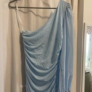 Blue Hello Molly One Arm Body Con Dress